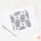 Sticker Carré Main tirée d'inspiration Hamsa (Enveloppe)