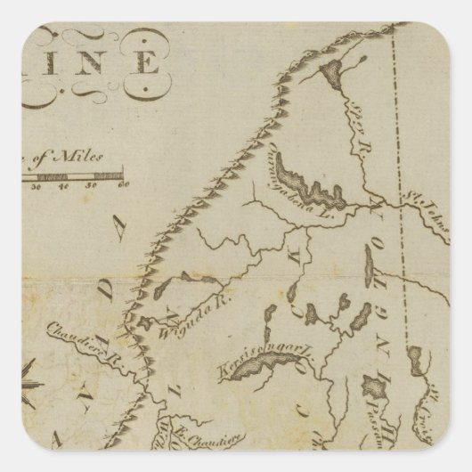 Sticker Carré Maine 9 (Devant)