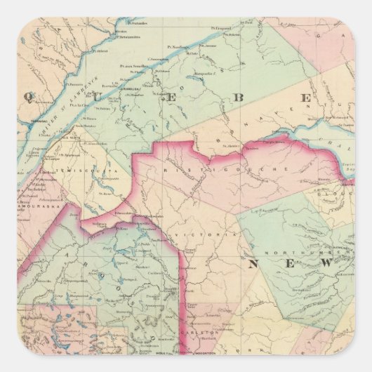 Sticker Carré Maine (N.-B.) (Devant)