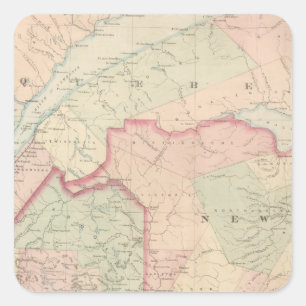 Sticker Carré Maine, Nouveau-Brunswick