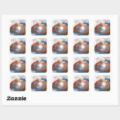 Sticker Carré Mains de l'amour (Feuille)
