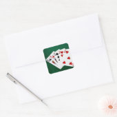 Sticker Carré Mains de poker - Deux paires - roi, neuf (Enveloppe)