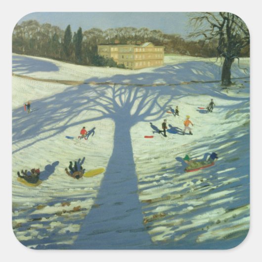 Sticker Carré Maison de l'abbaye de Calke Hiver 2002 (Devant)