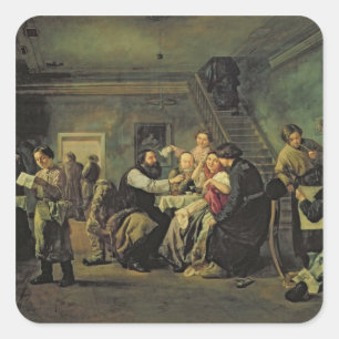 Sticker Carré Maison de Manger, 1859