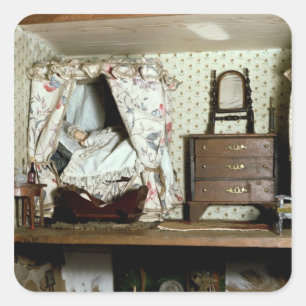 Sticker Carré Maison de poupée anglaise