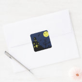 Sticker Carré Maison haunted (Enveloppe)