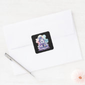 Sticker Carré Maison Whimsical Haunted (Enveloppe)