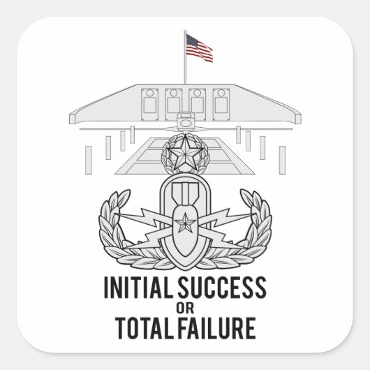 Sticker Carré Maître EOD et Mémorial (Devant)