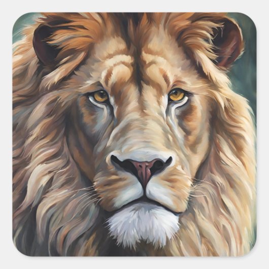 Sticker Carré Majestic Mane (Devant)