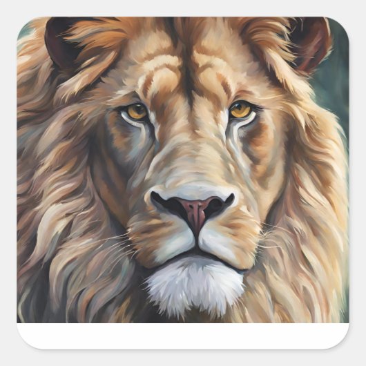 Sticker Carré Majestic Mane (Devant)
