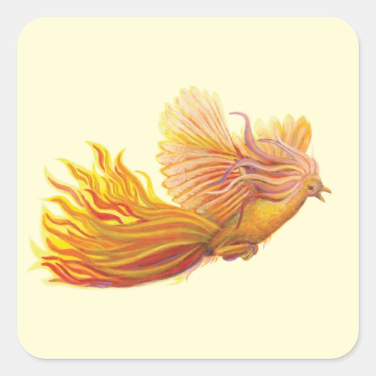 Sticker Carré Majestic Phoenix Bird (Devant)