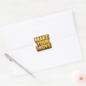 Sticker Carré Make Your Move (Enveloppe)
