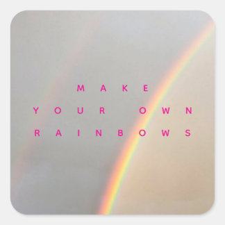 Sticker Carré Make Your Own Rainbows