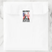 Sticker Carré Malarkey détecté (Sac)