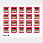 Sticker Carré Malawi (Feuille)