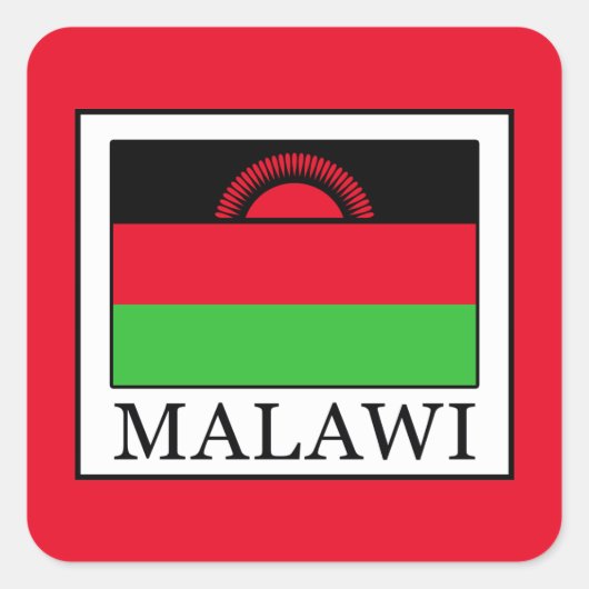 Sticker Carré Malawi (Devant)