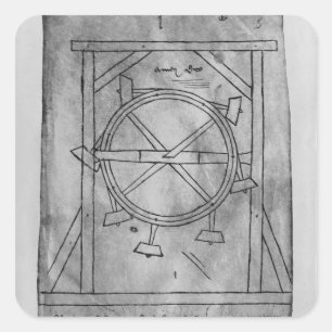 Sticker Carré Mallets et roues à mouvement perpétuel