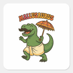 Sticker Carré mallusaurus bébé dino kerala