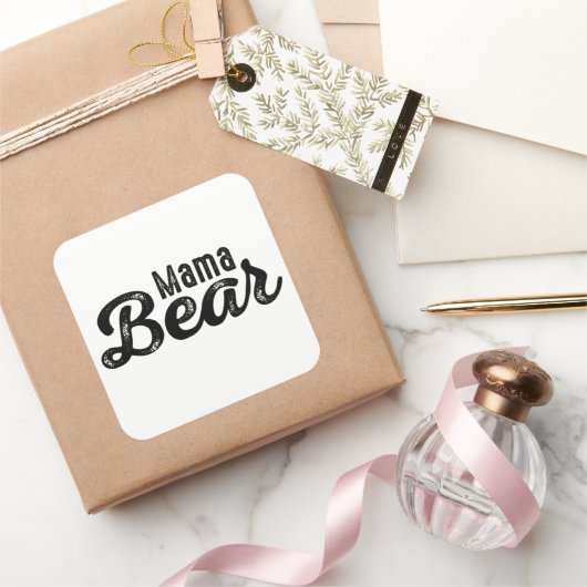 Sticker Carré Mama Bear (Cadeaux)