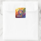 Sticker Carré Mama Bear with Pride Tee - LGBTQ+ Pride Mois (Sac)