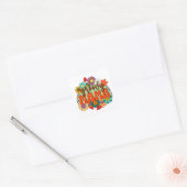 Sticker Carré Mama Super Floral (Enveloppe)