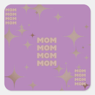 Sticker Carré Maman