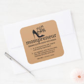 Sticker Carré Maman Boss Mompreneur (Enveloppe)