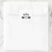 Sticker Carré Maman de chien (Sac)