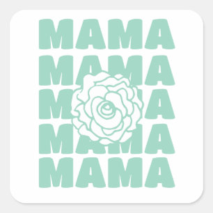 Sticker Carré Maman Florale Daisy