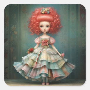 Sticker Carré MAMAN GINGER Casse-Noisette Mode Ballet