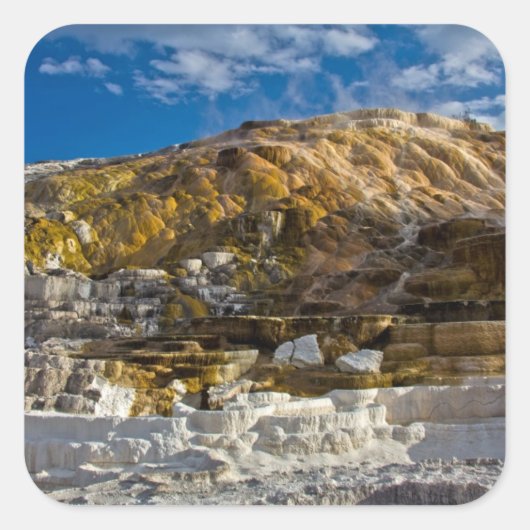 Sticker Carré Mammoth Hot Spring (Devant)