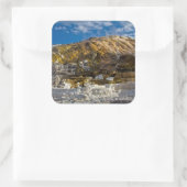 Sticker Carré Mammoth Hot Spring (Sac)