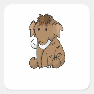 Sticker Carré Mammouth