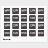 Sticker Carré Manche Émotionnellement Fragile super Avec Soin (Feuille)