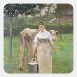 Sticker Carré Manda Lametrie, la domestique de ferme, 1887