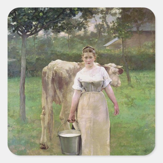 Sticker Carré Manda Lametrie, La Fermière, 1887 (Devant)