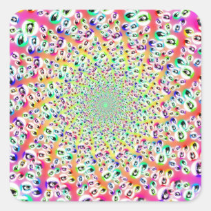 Sticker Carré Mandala