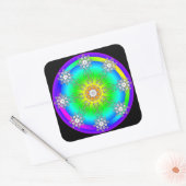Sticker Carré Mandala celtique (Enveloppe)
