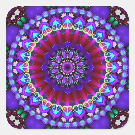 Sticker Carré Mandala - Daily Focus 1.28.2018 (Devant)