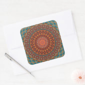 Sticker Carré Mandala Décoratif (Enveloppe)