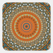 Sticker Carré Mandala décoratif (Devant)