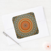 Sticker Carré Mandala décoratif (Enveloppe)