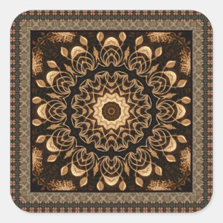Sticker Carré Mandala soigné