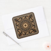Sticker Carré Mandala soigné (Enveloppe)