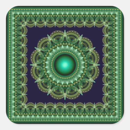 Sticker Carré Mandala vedette factice (Devant)