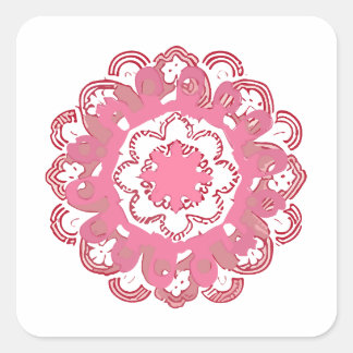 Sticker Carré mandala Zoom jouet