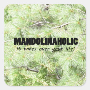 Sticker Carré Mandolinaholic