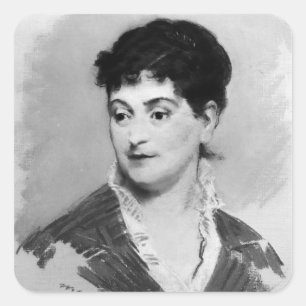 Sticker Carré Manet   Portrait de Madame Emile Zola, 1874