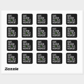 Sticker Carré Manger Dormir Se démener Répéter (Feuille)