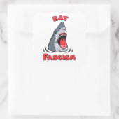 Sticker Carré Mangez le fascisme anti-fasciste (Sac)